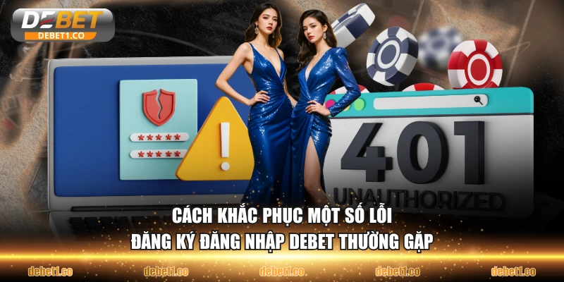 Cách khắc phục một số lỗi đăng ký đăng nhập DEBET thường gặp