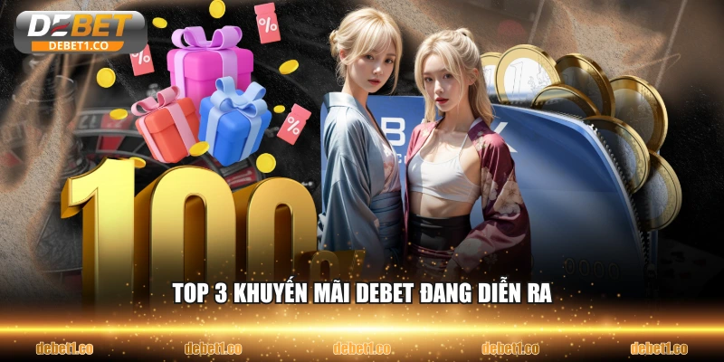 Top 3 khuyến mãi DEBET đang diễn ra